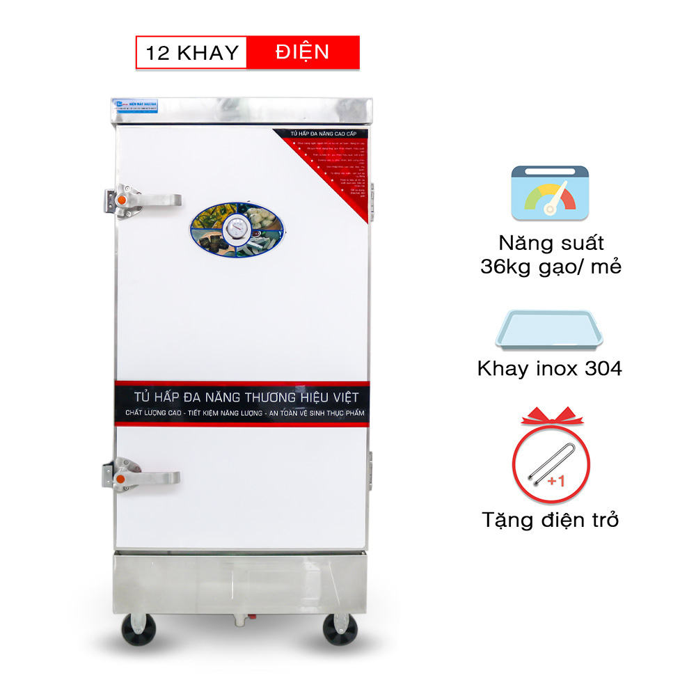 Tủ nấu cơm điện 12 khay