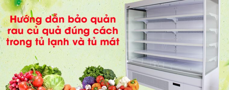 Hướng dẫn bảo quản rau củ quả đúng cách trong tủ lạnh và tủ mát