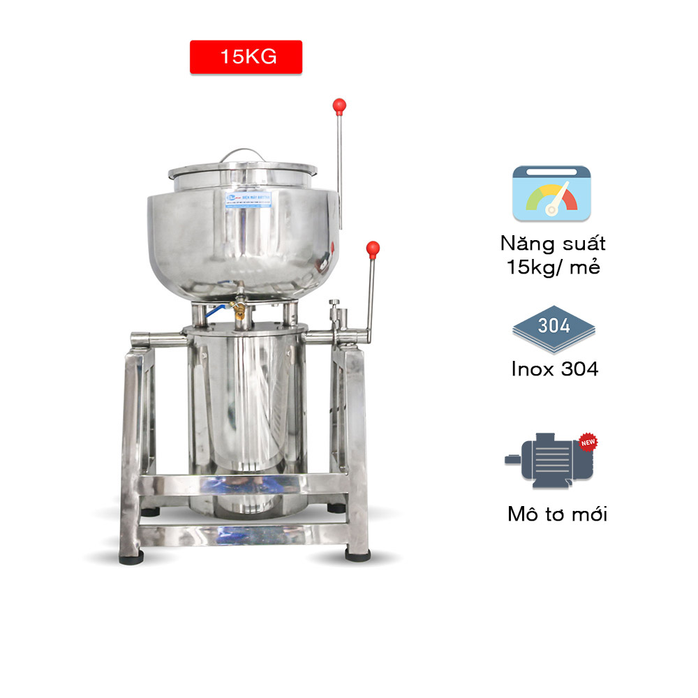 Máy xay thịt làm giò chả 15kg 2 lớp