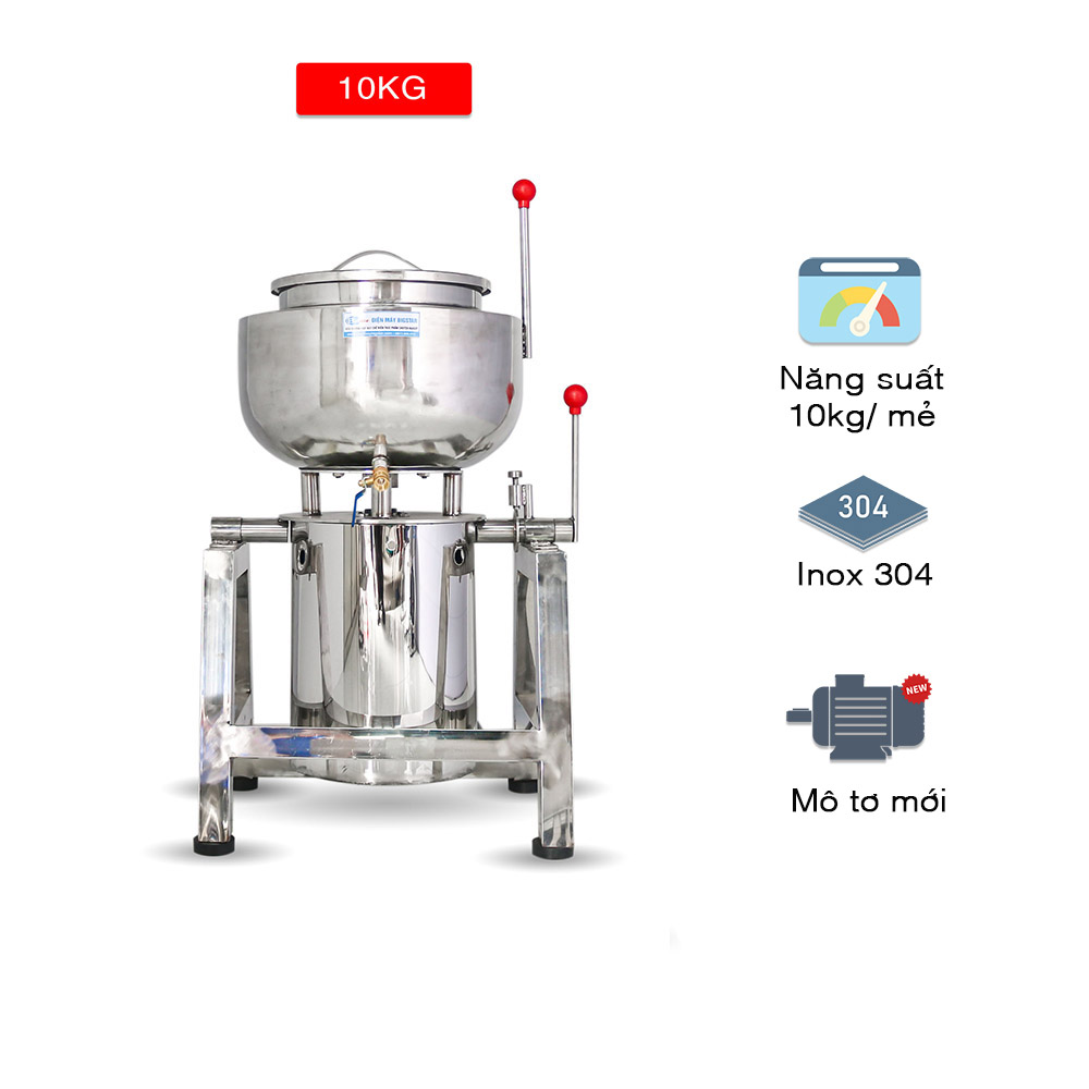 Máy xay giò chả công nghiệp 10kg 2 lớp