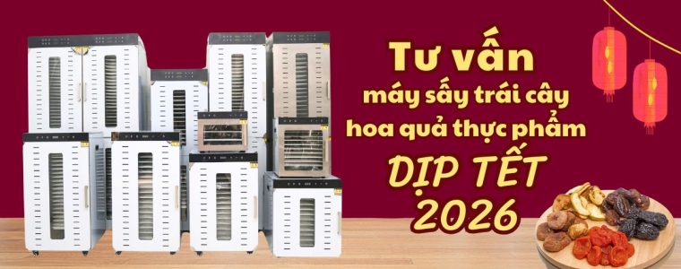 Tư vấn máy sấy trái cây hoa quả thực phẩm cho dịp tết 2025