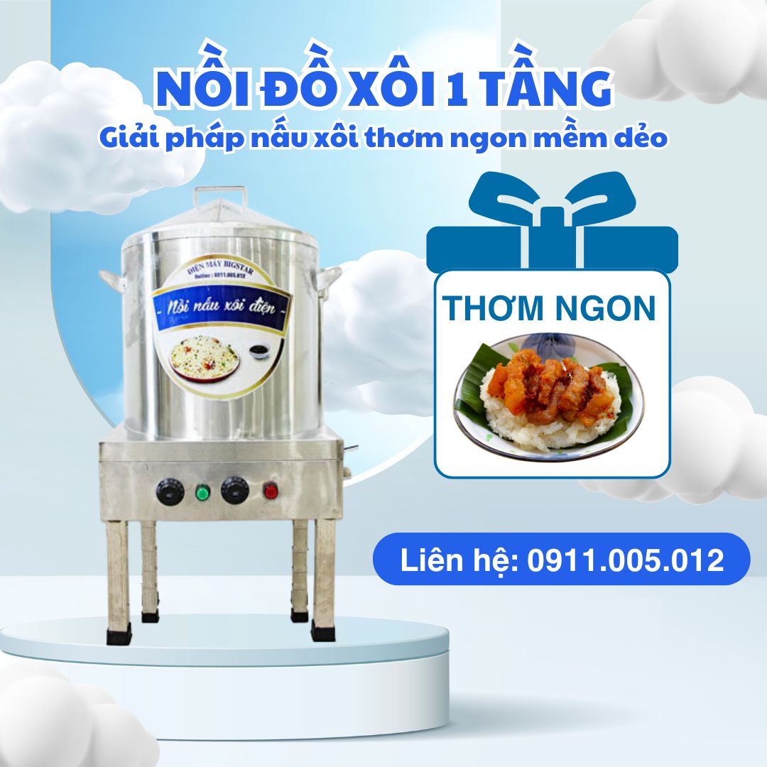 Nồi đồ xôi 1 tầng